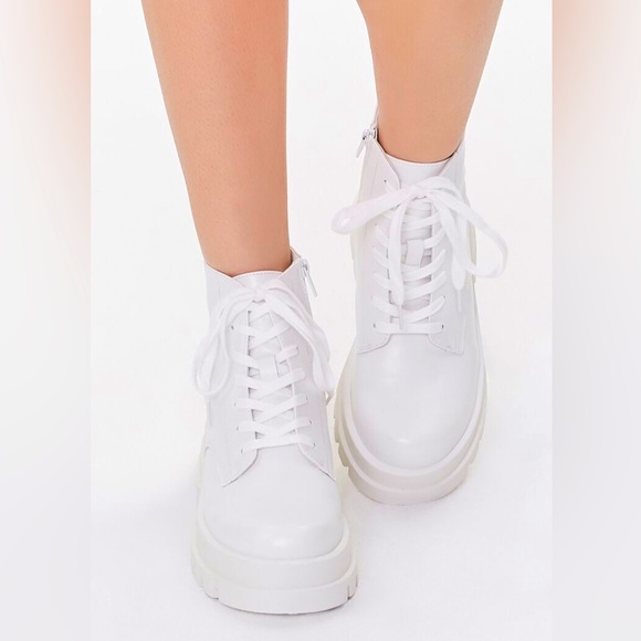 Forever 21 Shoes - Forever 21 faux leather boots 5.5 , ( Not Available )